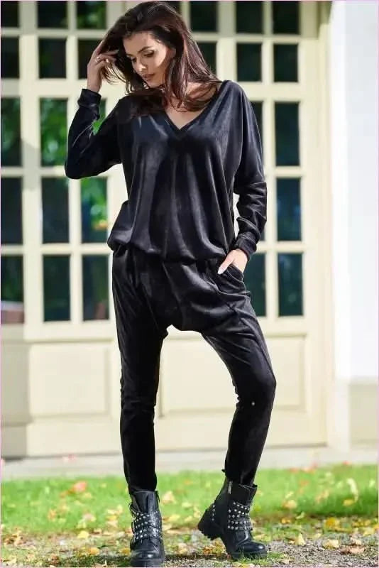 Velour Trousers Unique Style Warm Fashion