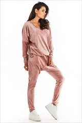 Velour Trousers Unique Style Warm Fashion