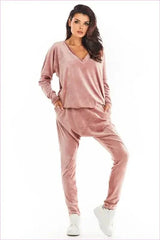 Velour Trousers Unique Style Warm Fashion