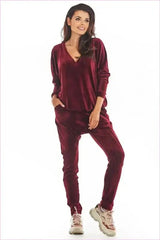 Velour Trousers Unique Style Warm Fashion