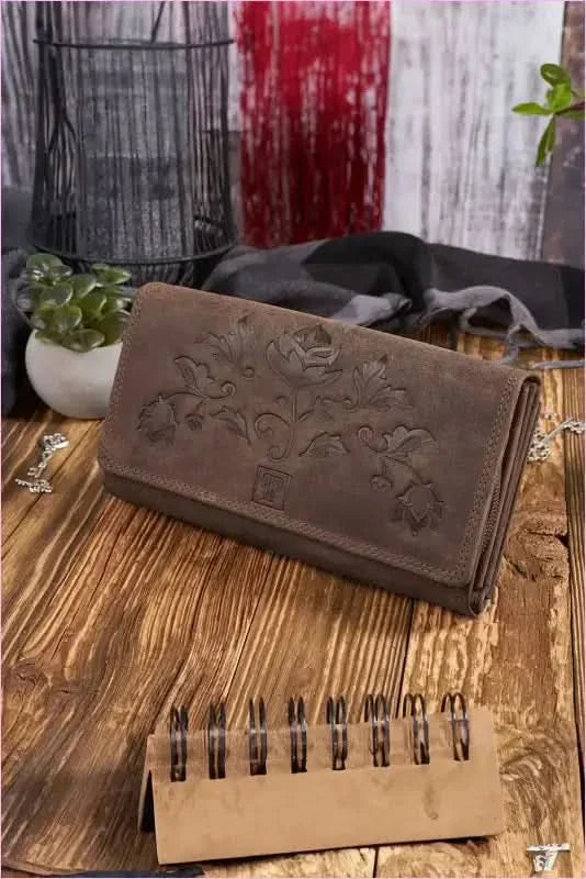 Vintage Floral Rfid Credit Card Fashion Wallet