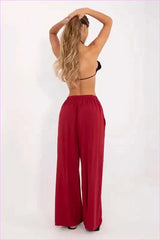 Viscose Palazzo Pants Cool Summer Style Fashion