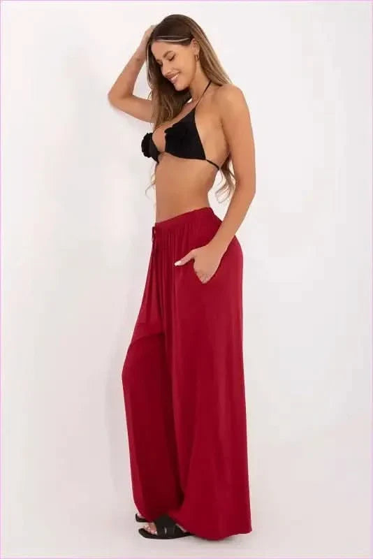 Viscose Palazzo Pants Cool Summer Style Fashion