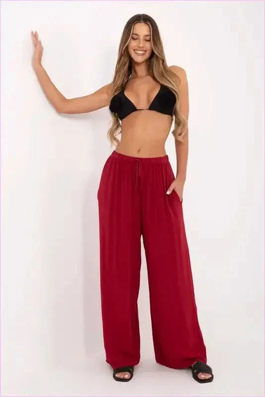 Viscose Palazzo Pants Cool Summer Style Fashion
