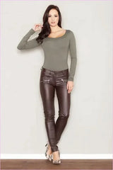 Viscose Stretch Trousers Fashion Style