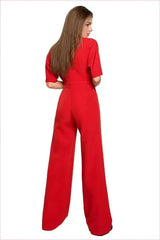 Wide Leg Batwing Sleeve Overalls Unique Fashion Style
