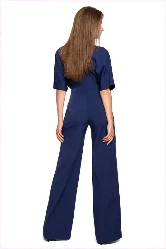 Wide Leg Batwing Sleeve Overalls Unique Fashion Style