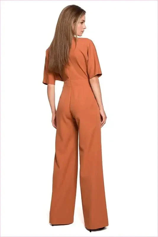 Wide Leg Batwing Sleeve Overalls Unique Fashion Style