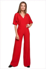Wide Leg Batwing Sleeve Overalls Unique Fashion Style