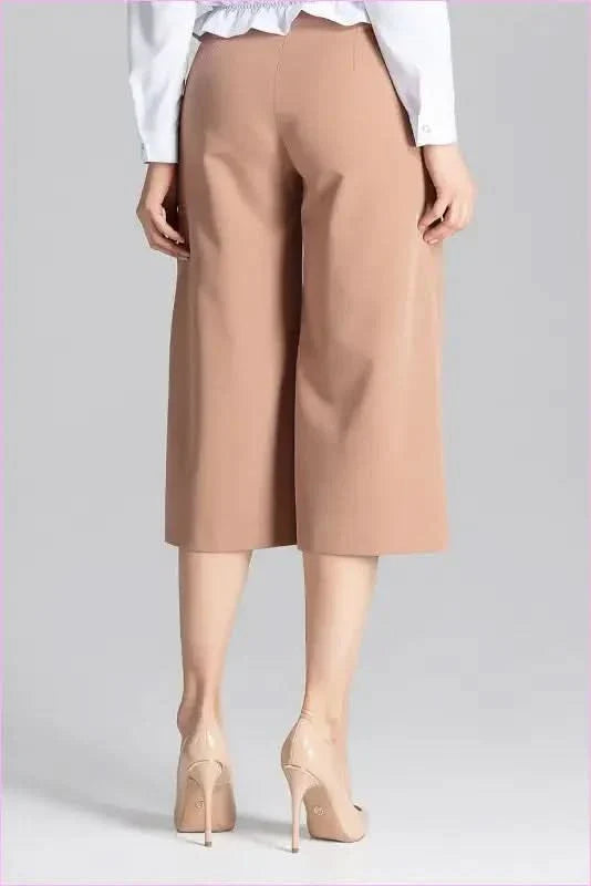 Wide Leg Cropped Trousers Unique Style Fashion
