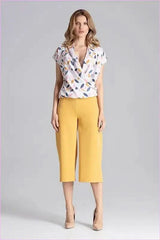 Wide Leg Cropped Trousers Unique Style Fashion