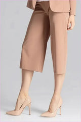 Wide Leg Cropped Trousers Unique Style Fashion
