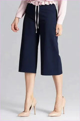 Wide Leg Cropped Trousers Unique Style Fashion