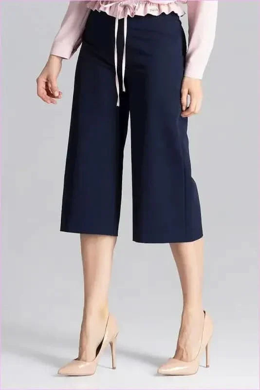 Wide Leg Cropped Trousers Unique Style Fashion