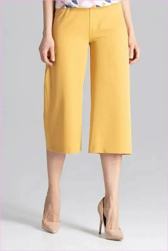 Wide Leg Cropped Trousers Unique Style Fashion
