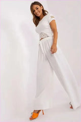 Wide Leg Summer Pants Unique Style Fashion