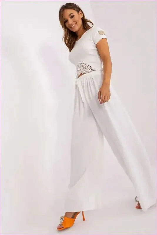 Wide Leg Summer Pants Unique Style Fashion