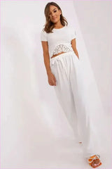 Wide Leg Summer Pants Unique Style Fashion