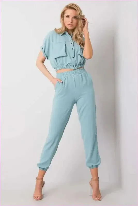 Women's Blouse and Pants Set Fashion Style