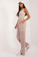 Womens Casual Cargo Pants Everyday Wear Fashion Style