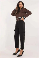 Womens Casual Cargo Pants Fashion Style