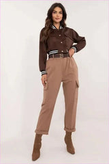 Womens Casual Cargo Pants Fashion Style