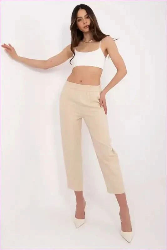 Womens Cigarette Pants Stylish Fashion Trousers
