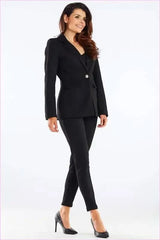 Womens Cigarette Pants Tailored Fashion Style
