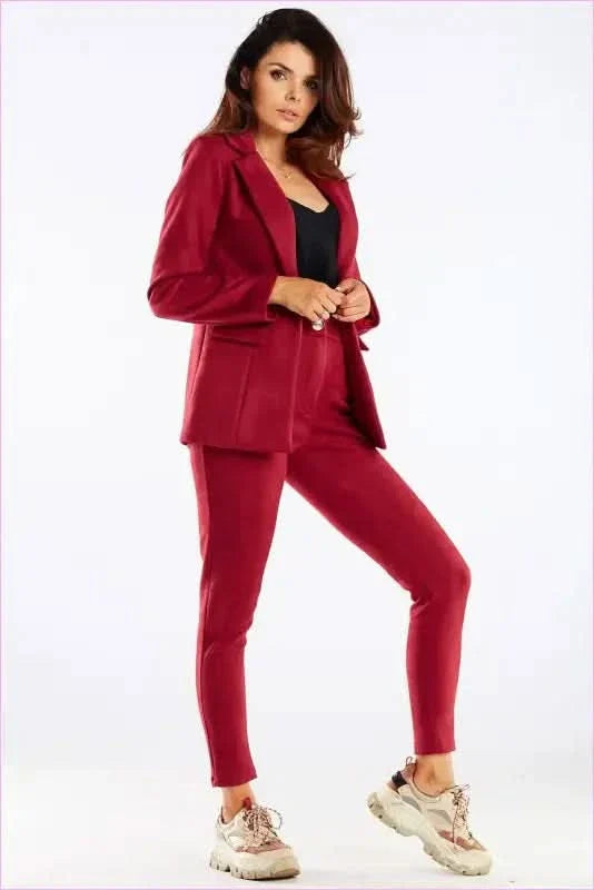 Womens Cigarette Pants Tailored Fashion Style