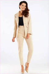 Womens Cigarette Pants Tailored Fashion Style