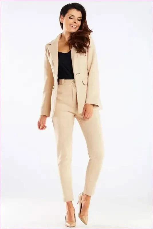 Womens Cigarette Pants Tailored Fashion Style
