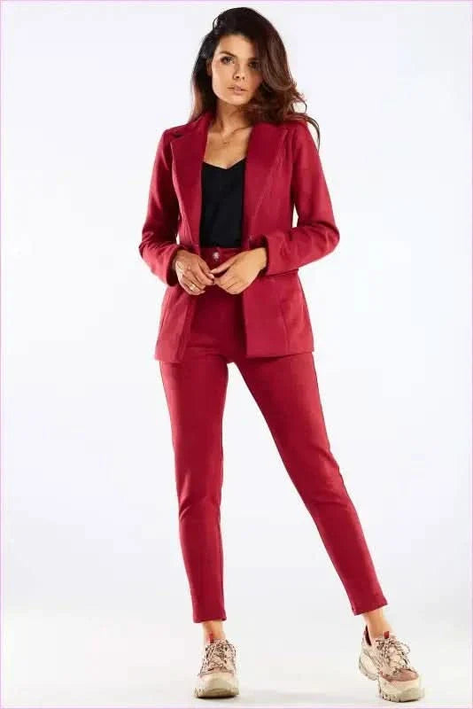 Womens Cigarette Pants Tailored Fashion Style