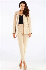 Womens Cigarette Pants Tailored Fashion Style
