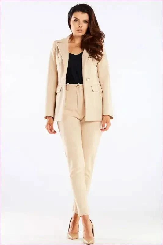 Womens Cigarette Pants Tailored Fashion Style