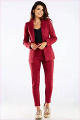 Womens Cigarette Pants Tailored Fashion Style