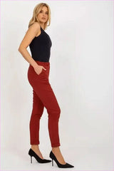 Womens Elastic Waist Fashion Pants