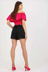 Womens Elastic Waist Fashion Shorts