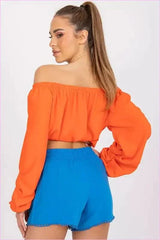 Womens Elastic Waist Fashion Shorts