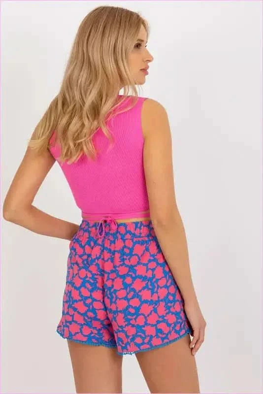 Womens Elastic Waist Fashion Shorts