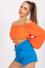 Womens Elastic Waist Fashion Shorts