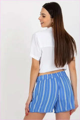 Womens Elastic Waist Fashion Shorts