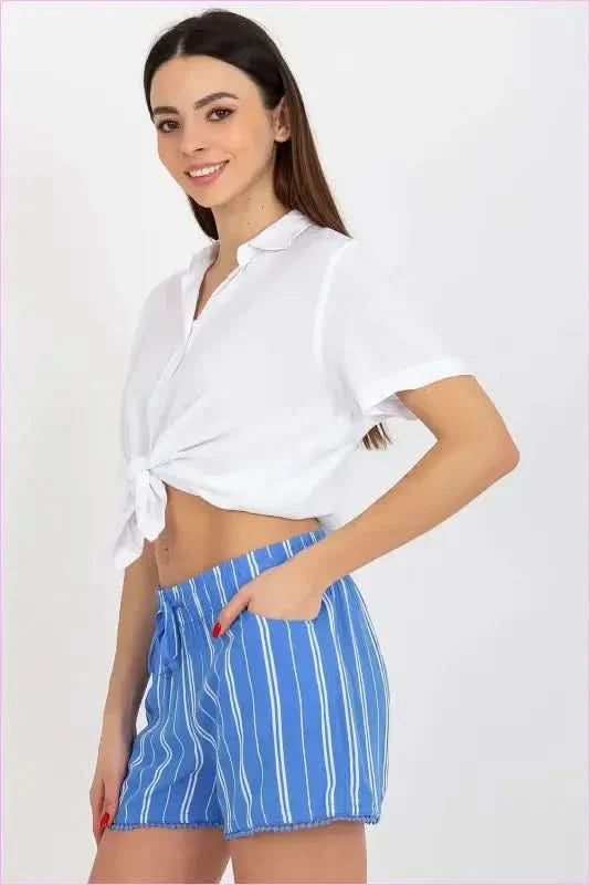Womens Elastic Waist Fashion Shorts