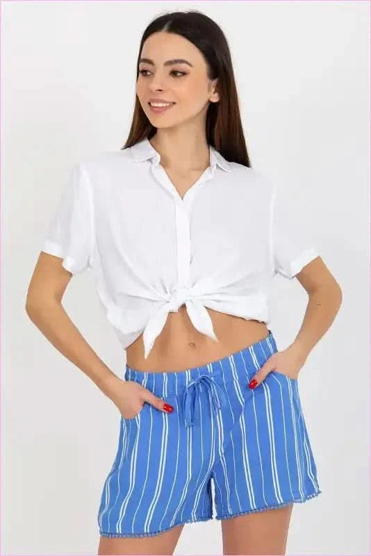 Womens Elastic Waist Fashion Shorts