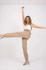 Womens Elastic Waist Fashion Sweatpants