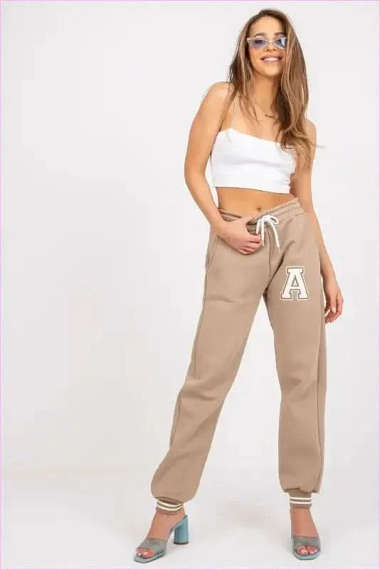 Womens Elastic Waist Fashion Sweatpants
