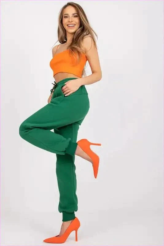 Womens Elastic Waist Sweatpants Fashion Style