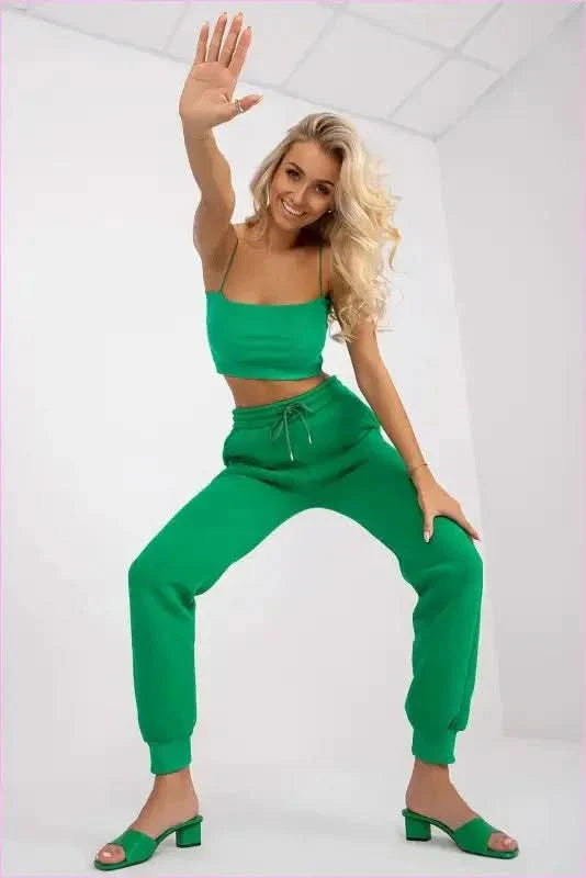 Womens Elastic Waist Sweatpants Fashion Style