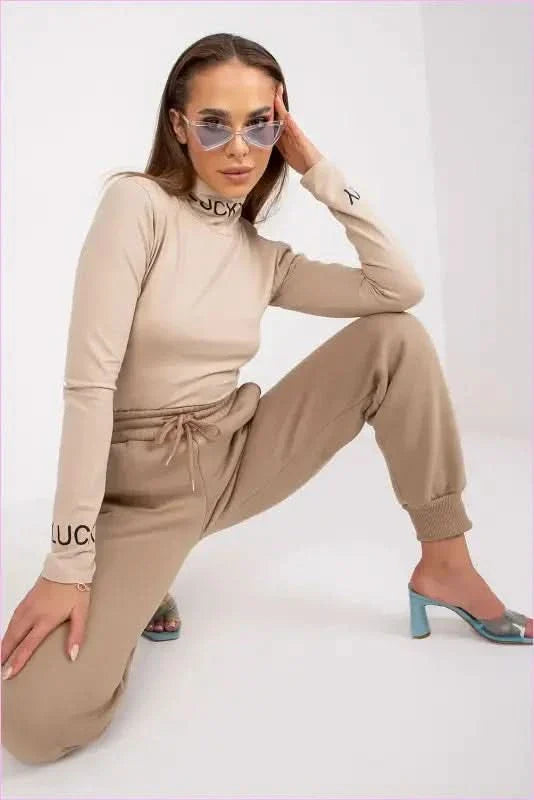 Womens Elastic Waist Sweatpants Fashion Style