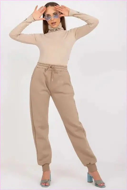 Womens Elastic Waist Sweatpants Fashion Style