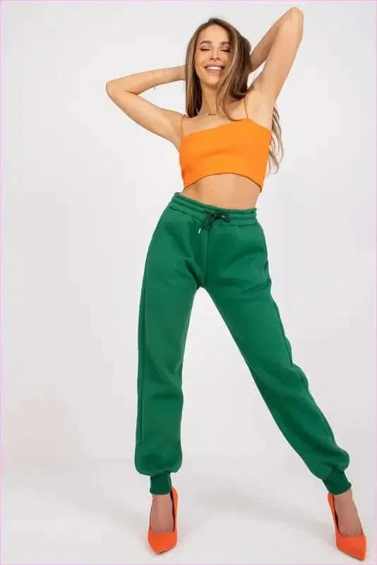 Womens Elastic Waist Sweatpants Fashion Style